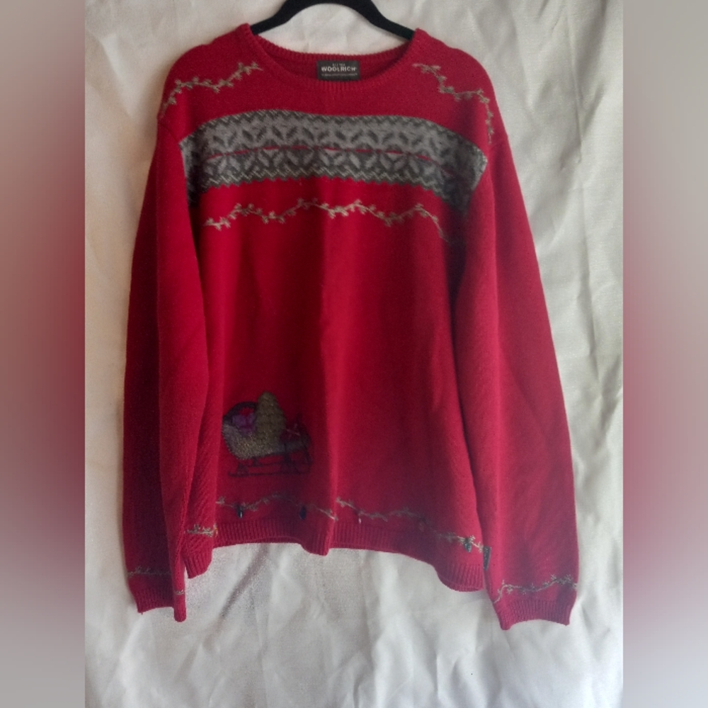 Woolrich Festive embroidered winter sweater xl novelty - Picture 4 of 6